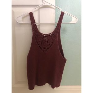 Sweater tank top